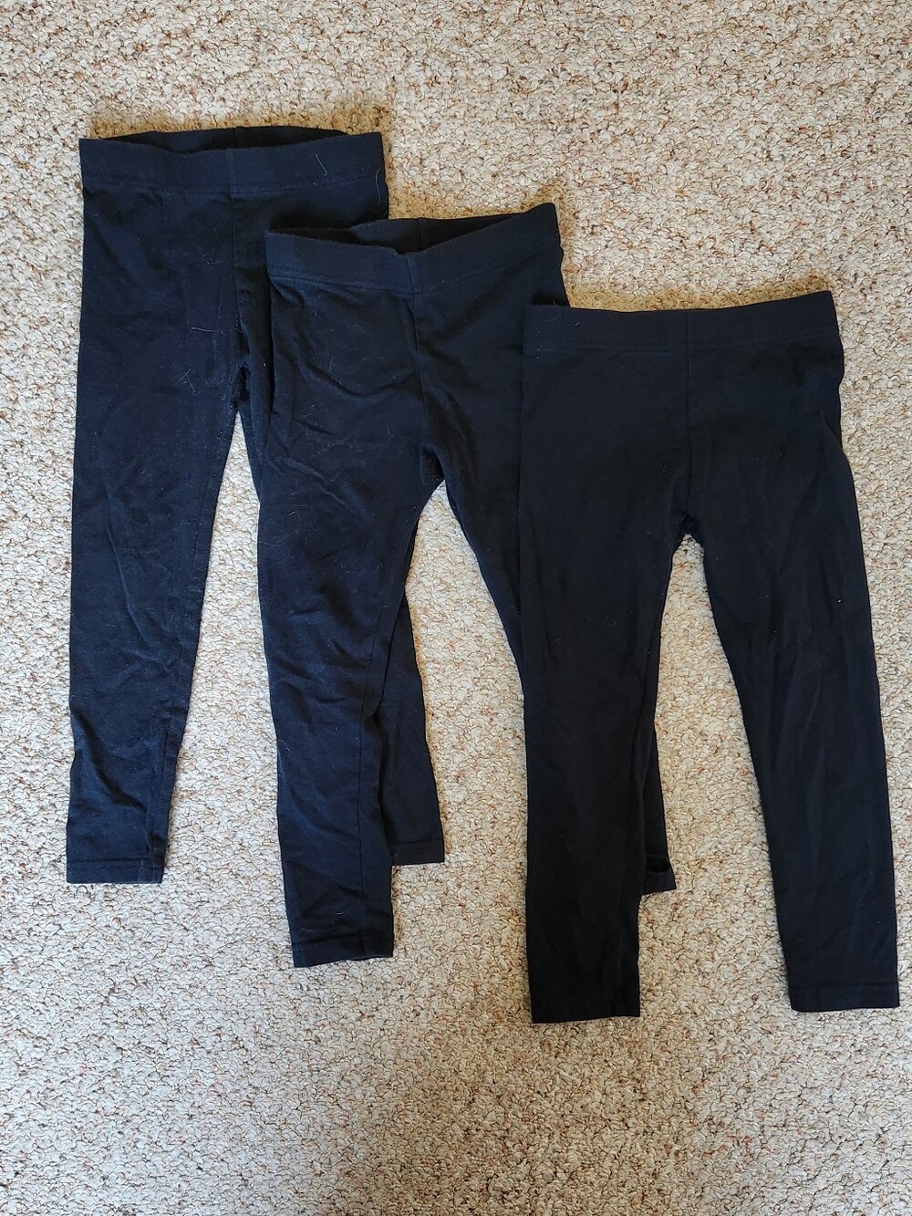 Set Of 3 Carter's Black Leggings 6/6x